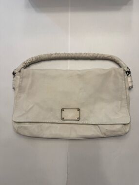 Dolce & Gabbana Cream Leather Shoulder Bag